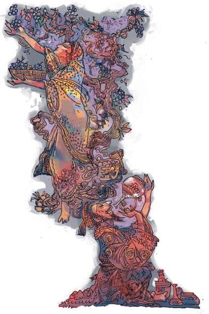 Poster of the Hindu goddess, Chinnamasta