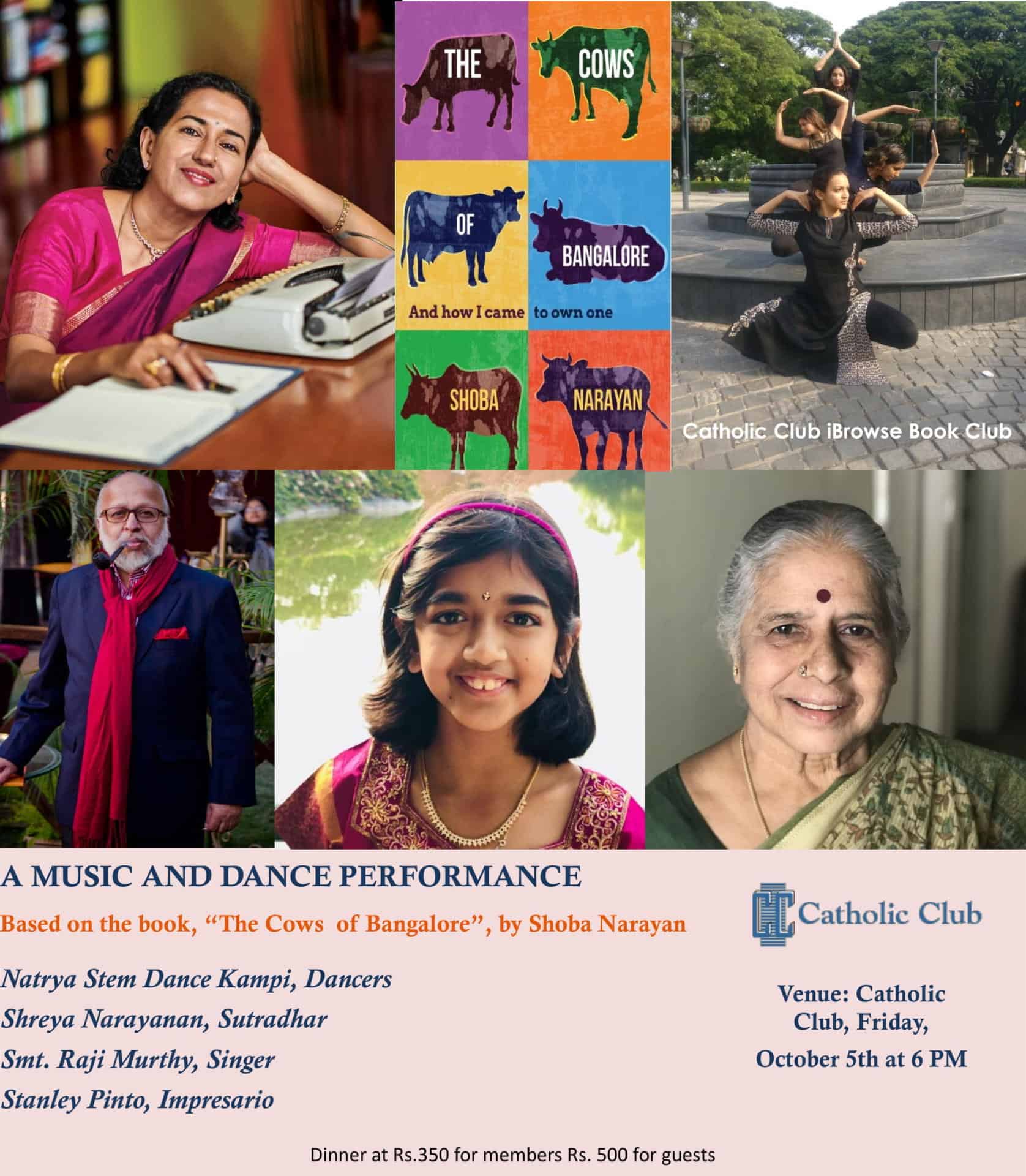 The Cows of Bangalore at the Catholic Club