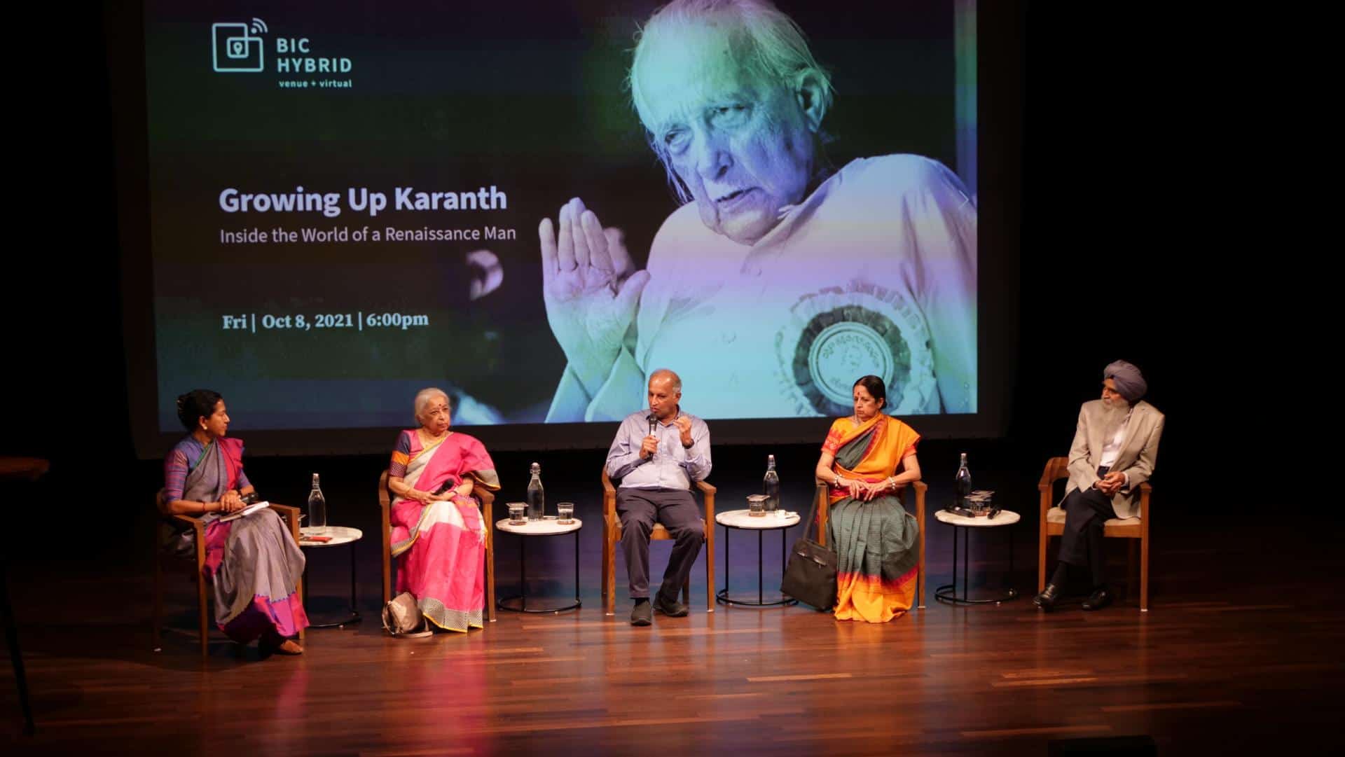 BIC program of Growing up Karanth moderated by Shoba Narayan