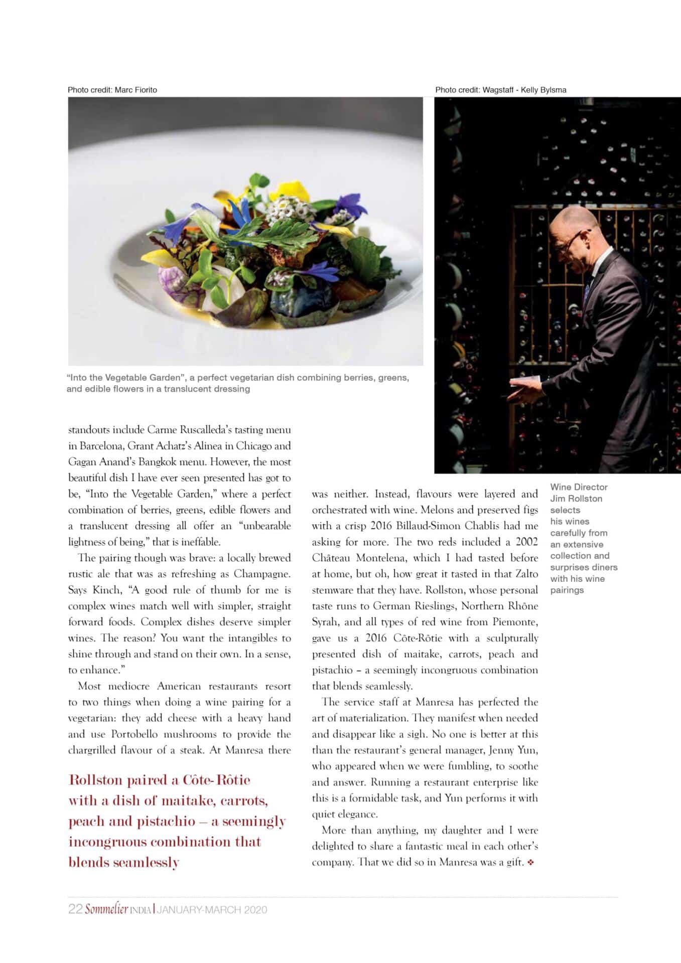 Manresa Sommelier India Manresa Sommelier India