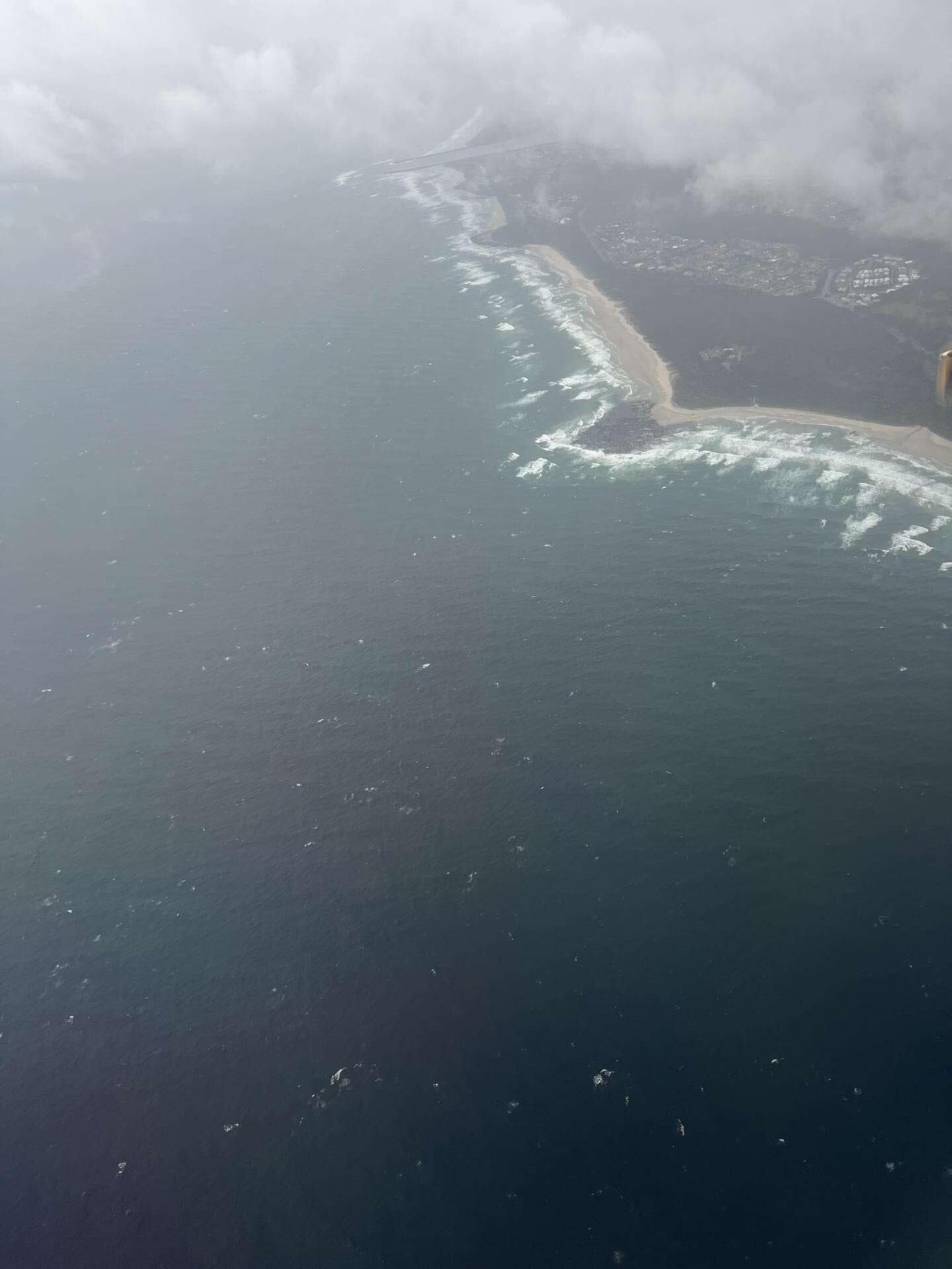 The Tweed Coast, an hour north of Sydney from the air