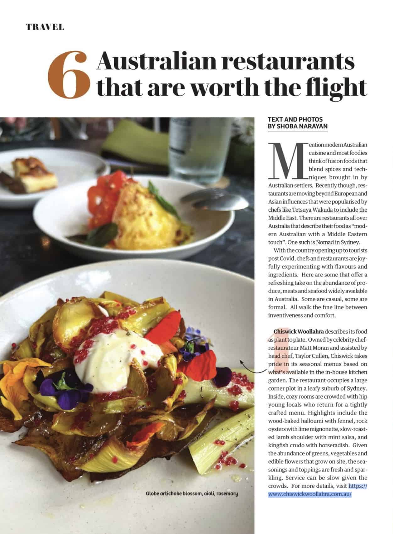 Khaleej Times Australia restaurants