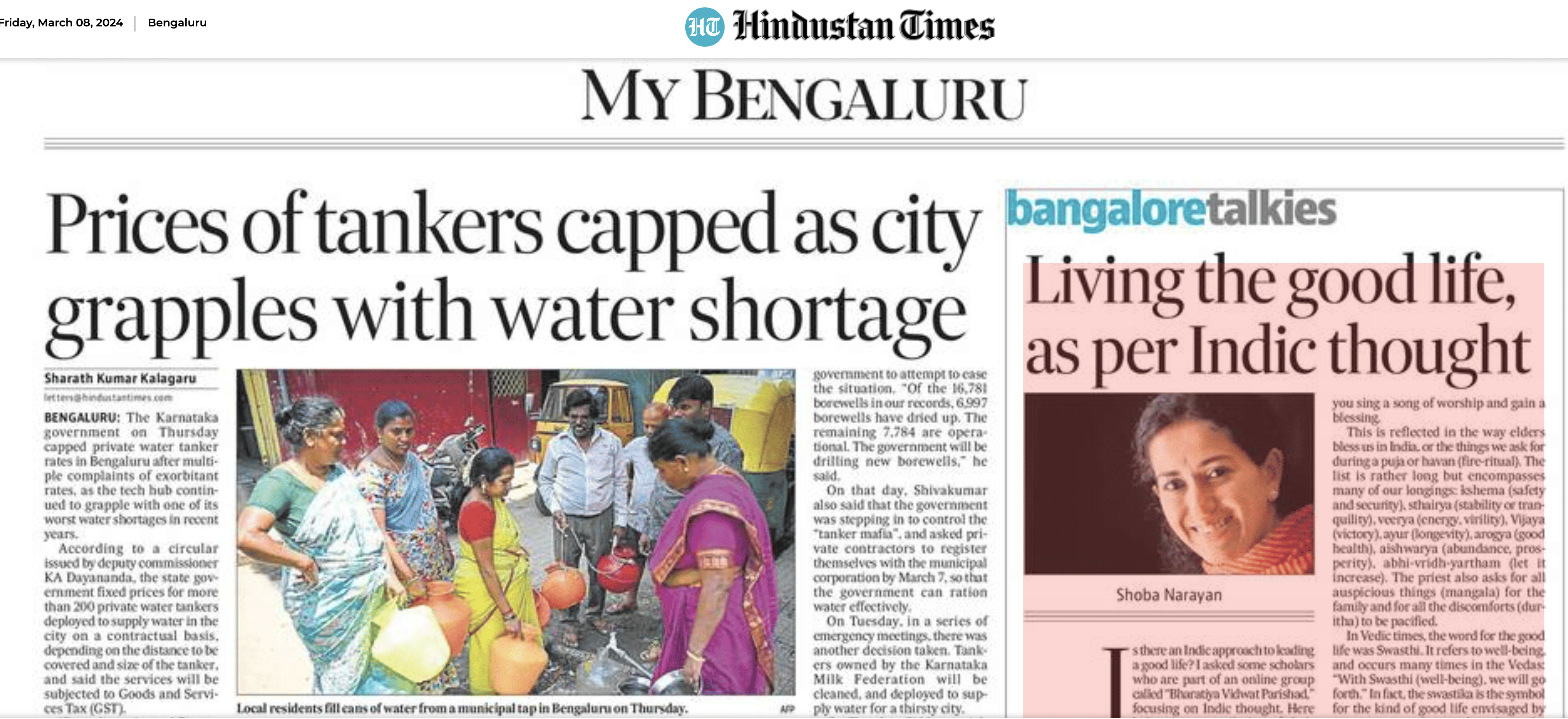 The good life per Indic thought