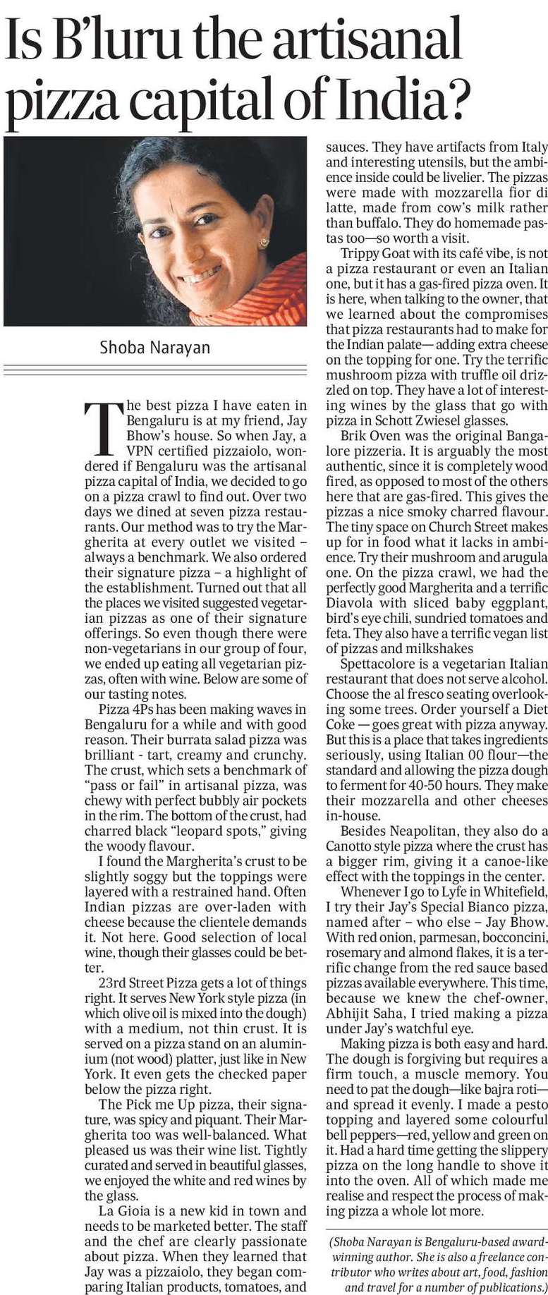 Is Bangalore India’s artisanal pizza capital?2